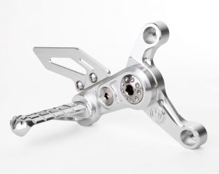 Machined from solid riding adjustable footpegs kit - New Design