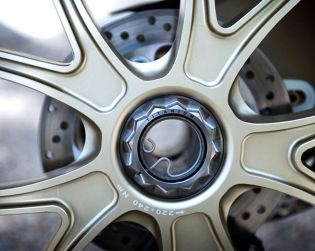 Billet titanium rear wheel nut