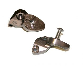 Mirror holder clamp for Brembo radial clutch master cylinder