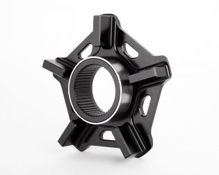 Machined from solid Aluminium sprocket carrier