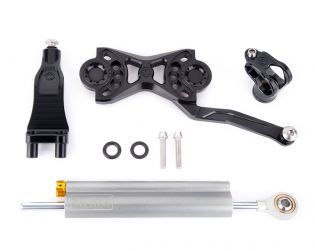 Complete Ohlins steering damper kit Dragster 800 (with linear damper and support)
