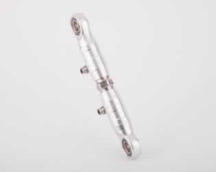 Alluminium link rod with titanium adjusting screw