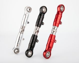 Alluminium link rod with titanium adjusting screw