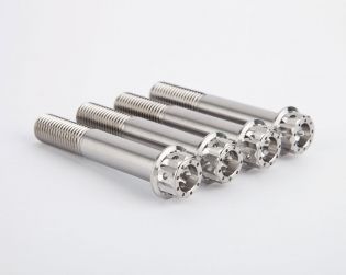 Front brake calipers titanium screws kit for Motocorse 108mm. caliper radial mounts "SBK Style" Cod.102130146